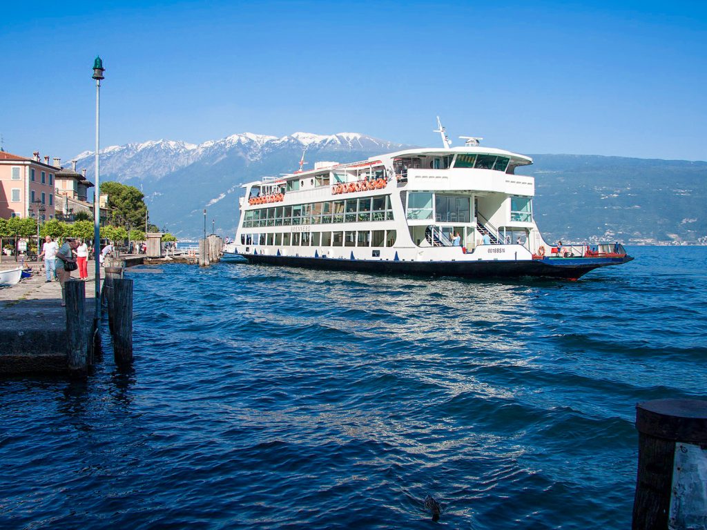 Lake Garda Navigation - Castello San Antonio Lazise on Lake Garda